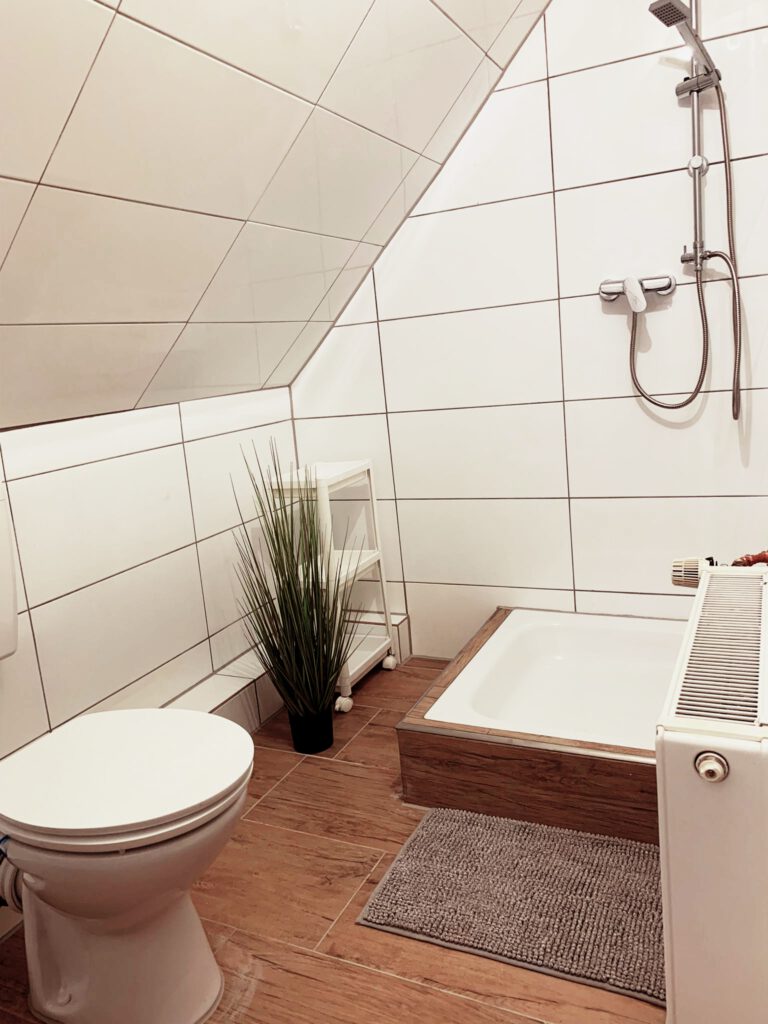 Kalcit-nástelka-izba-apartmán-Hagen im Bremischen-kúpeľňa